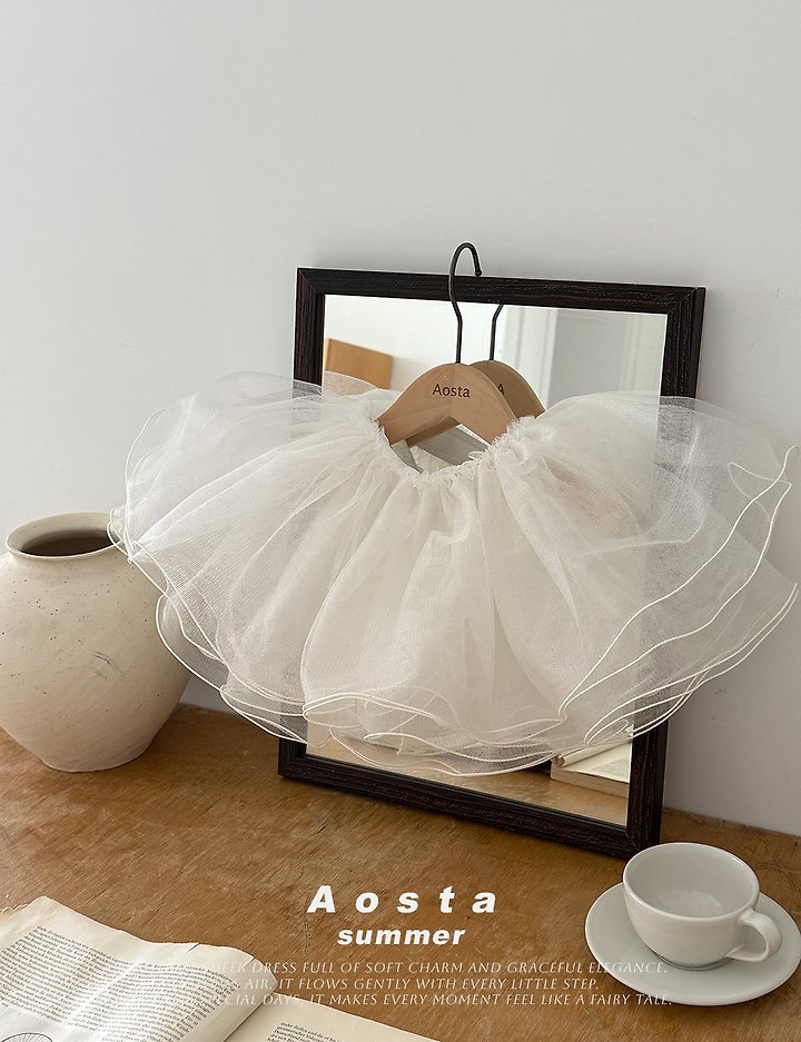 Aosta - Korean Baby Fashion - #babyoutfit - Lace Skirt