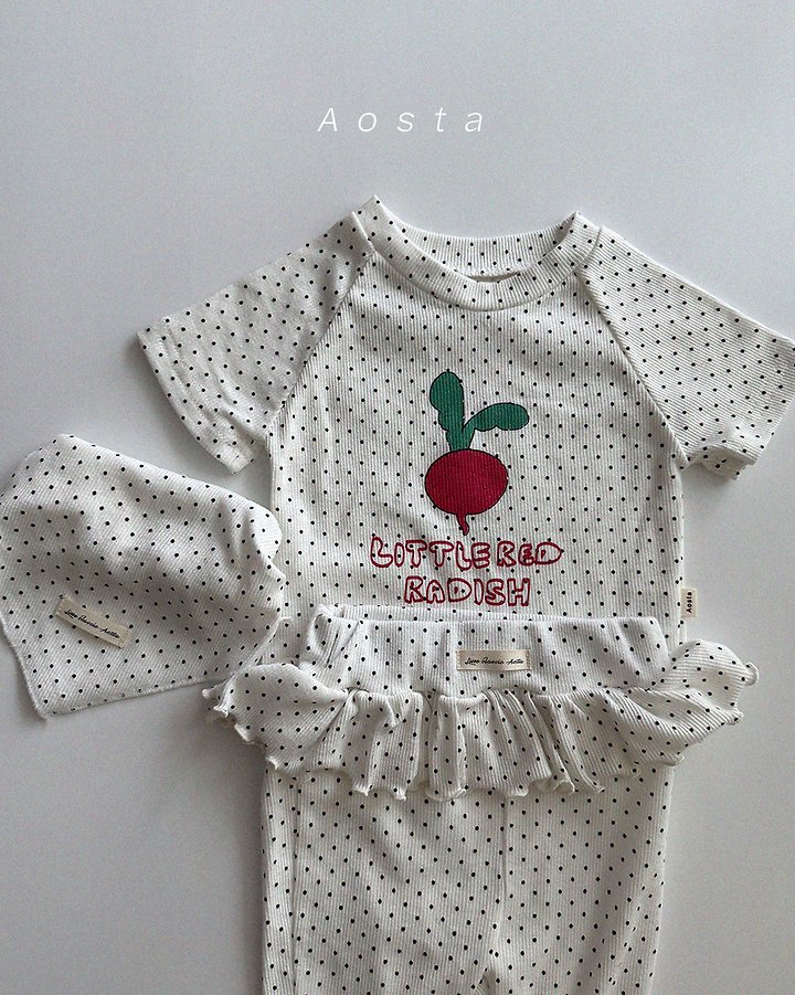 Aosta - Korean Baby Fashion - #babyoutfit - Radish Tee - 12