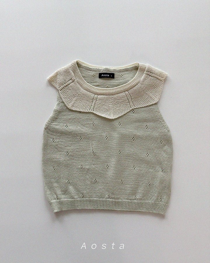 Knit Frill Tee by Aosta for Baby - view 10