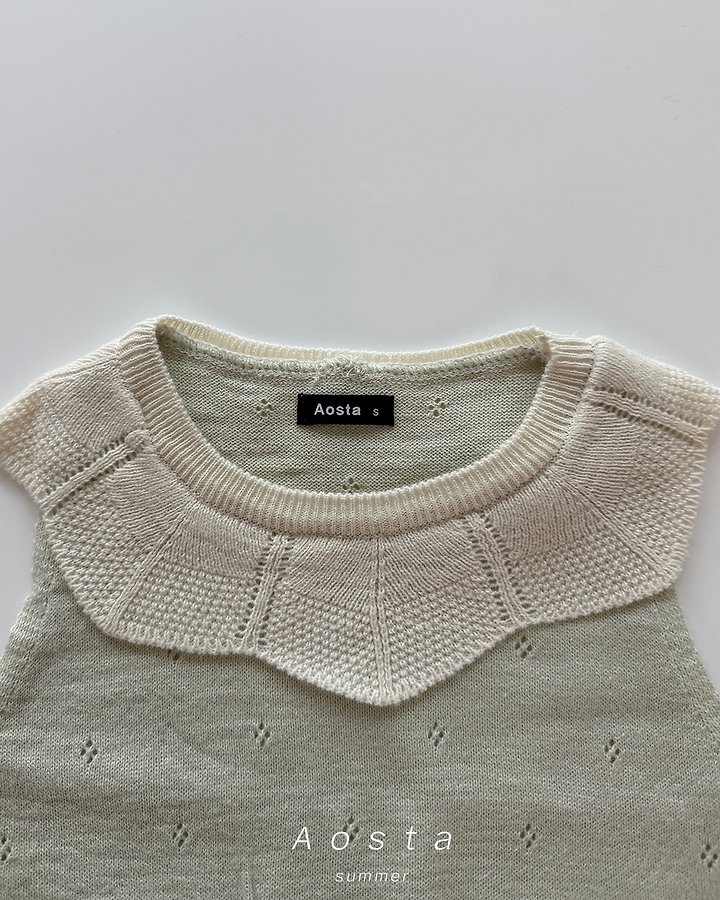 Knit Frill Tee by Aosta for Baby - view 11