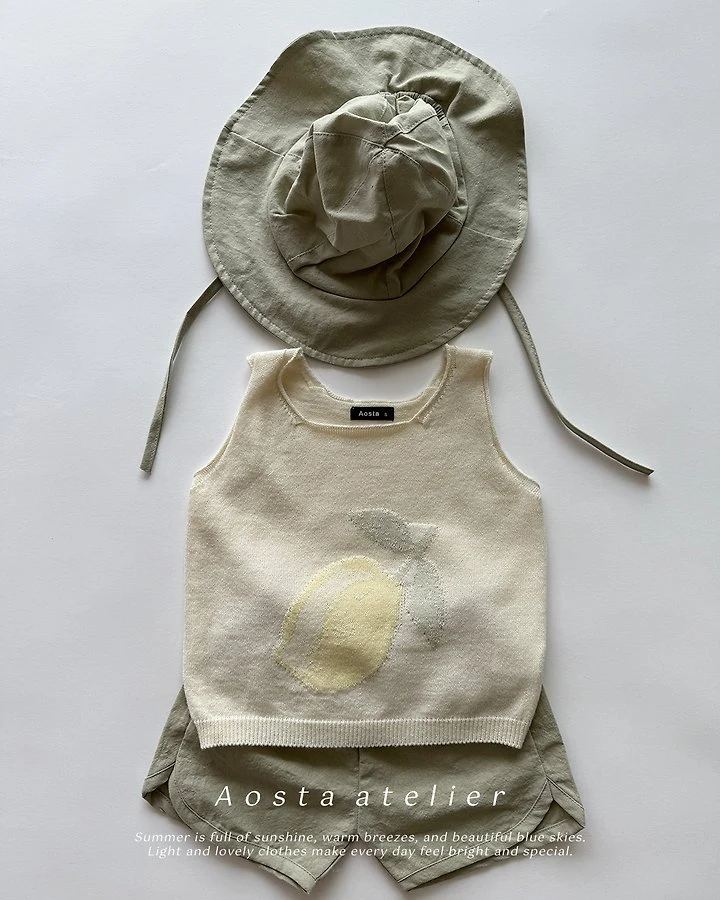 Aosta - Korean Baby Fashion - #babyoutfit - Knit Fruit Vest - 6