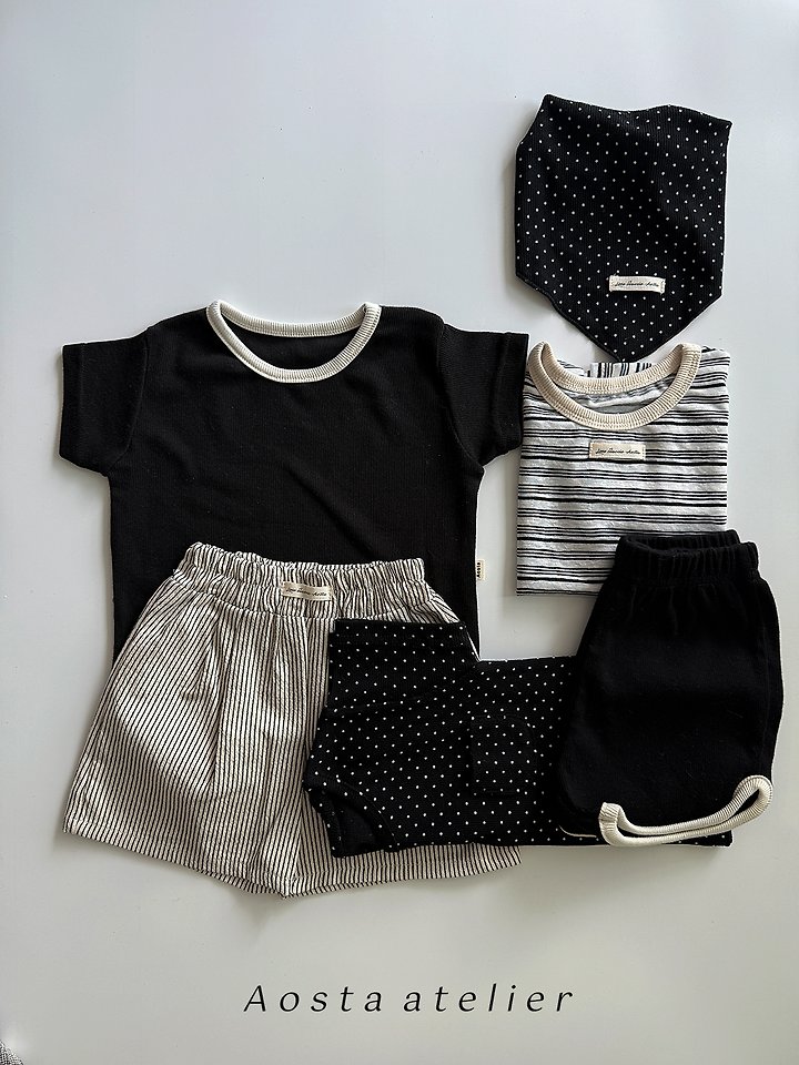 Ribbed Short-Sleeve Tee by Aosta for Baby - view 12