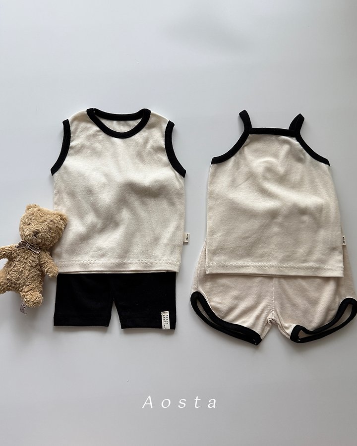 Aosta - Korean Baby Fashion - #babyoutfit - Ribbed Sleeveless - 5