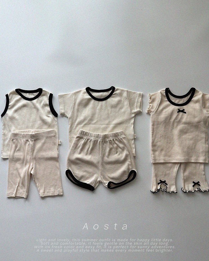 Aosta - Korean Baby Fashion - #babyoutfit - Ribbed Sleeveless - 6