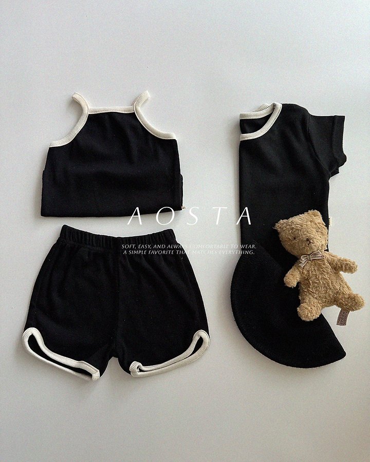 Aosta - Korean Baby Fashion - #babyootd - Ribbed Strap Sleeveless - 4