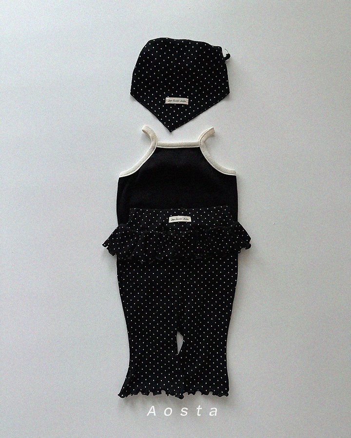 Aosta - Korean Baby Fashion - #babyoutfit - Ribbed Strap Sleeveless - 5