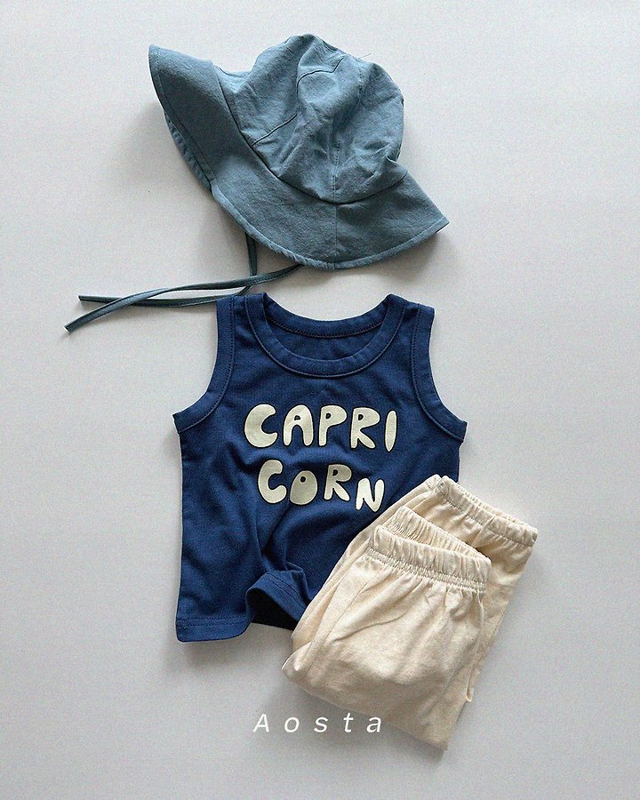 Aosta - Korean Baby Fashion - #babyootd - Capricorn Sleeveless Tee - 4