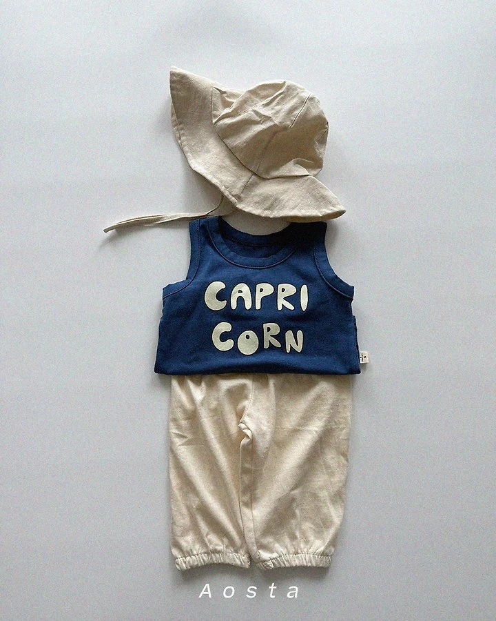 Aosta - Korean Baby Fashion - #babyoutfit - Capricorn Sleeveless Tee - 5