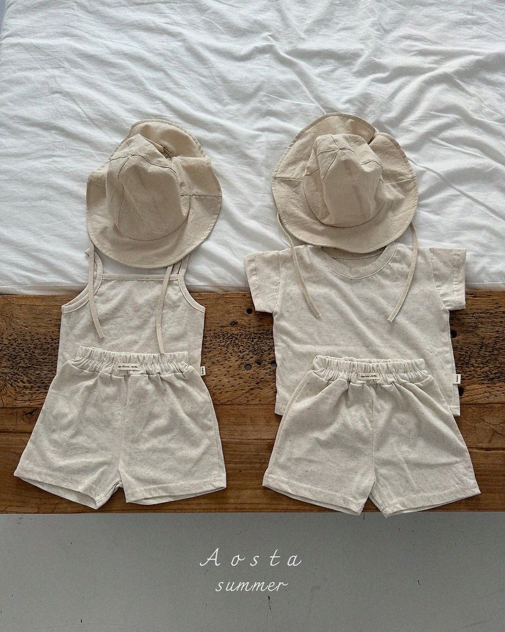 Aosta - Korean Baby Fashion - #babywear - Linen Short-Sleeve Tee - 12