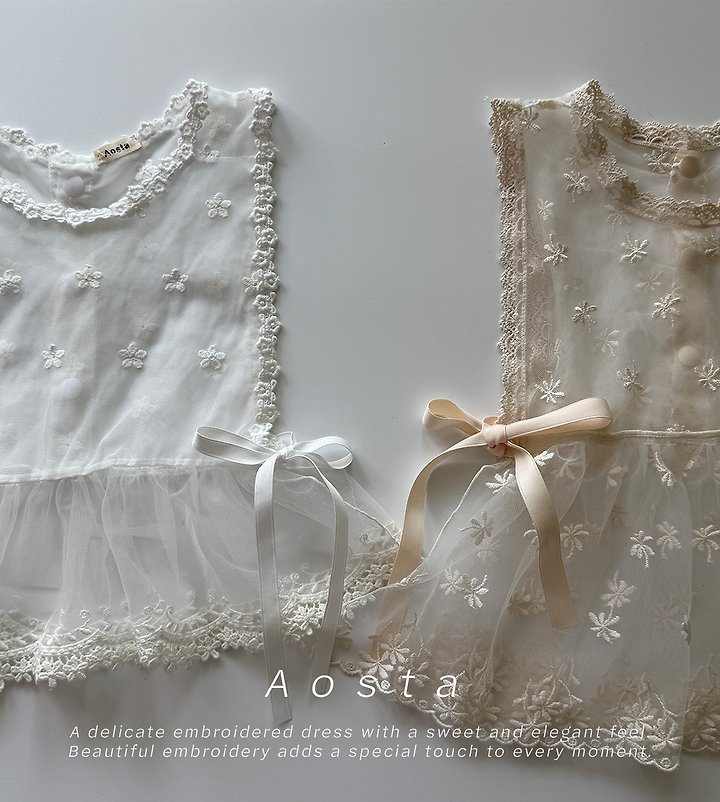 Aosta - Korean Baby Fashion - #babywear - Lace Vest - 2