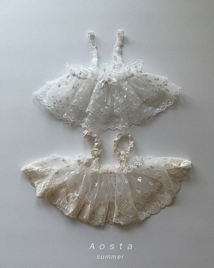 Aosta - Korean Baby Fashion - #babywear - Lace Strap Bustier