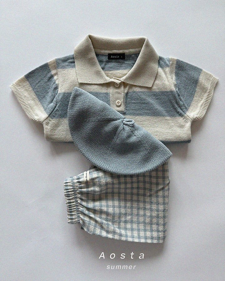 Aosta - Korean Baby Fashion - #babywear - Knit Collar Tee - 11