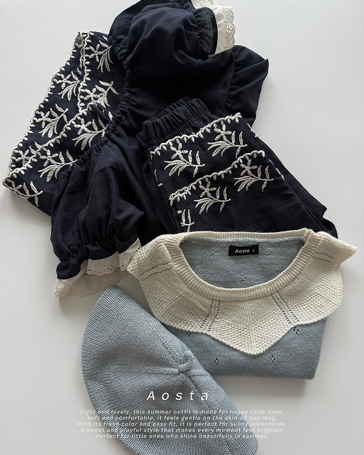 Aosta - Korean Baby Fashion - #babywear - Nick Eyelet Tee - 10