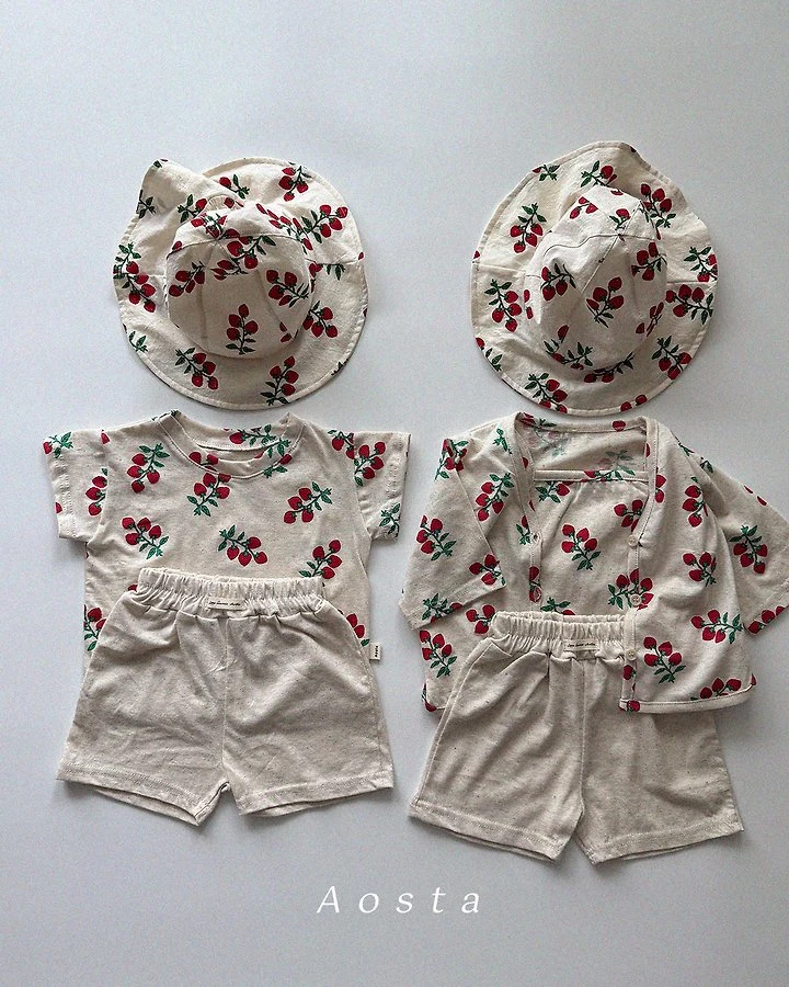 Aosta - Korean Baby Fashion - #onlinebabyboutique - Linen Strap Sleeveless - 11