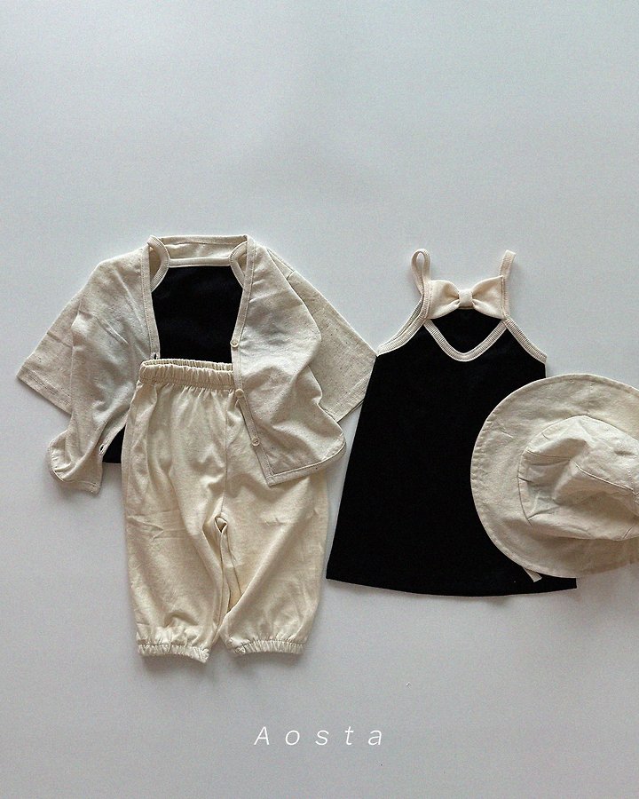 Aosta - Korean Baby Fashion - #onlinebabyboutique - Linen Cardigan - 10