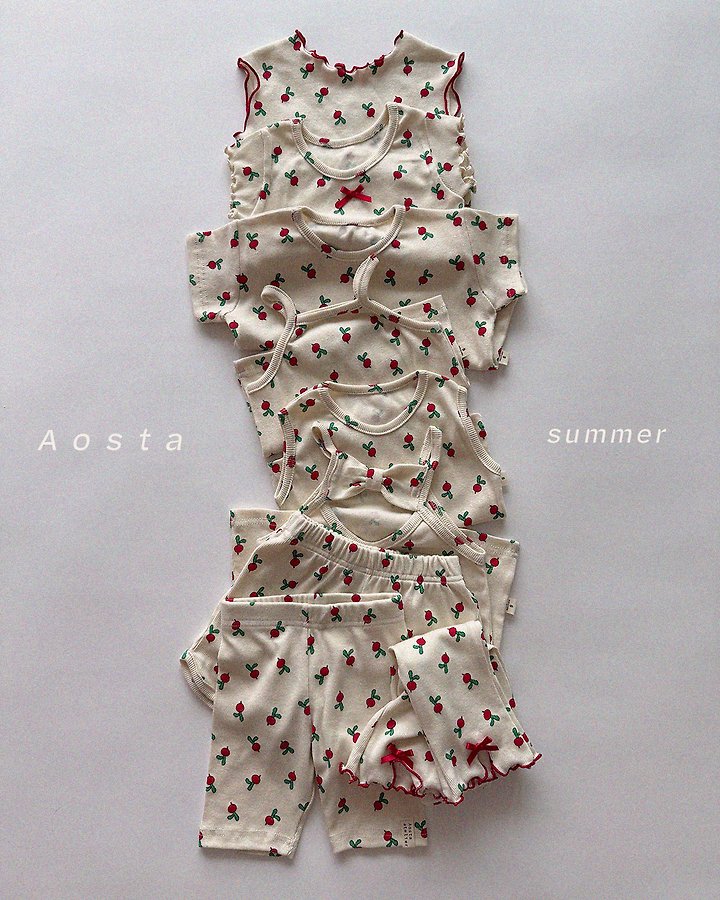 Aosta - Korean Baby Fashion - #onlinebabyboutique - Ribbed Ribbon One-piece - 11
