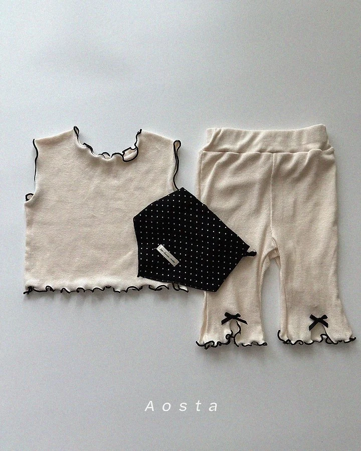 Ribbed Ribbon Pants by Aosta for Baby - view 10
