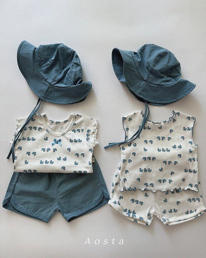Aosta - Korean Baby Fashion - #onlinebabyboutique - Ribbed Love Sleeveless - 9