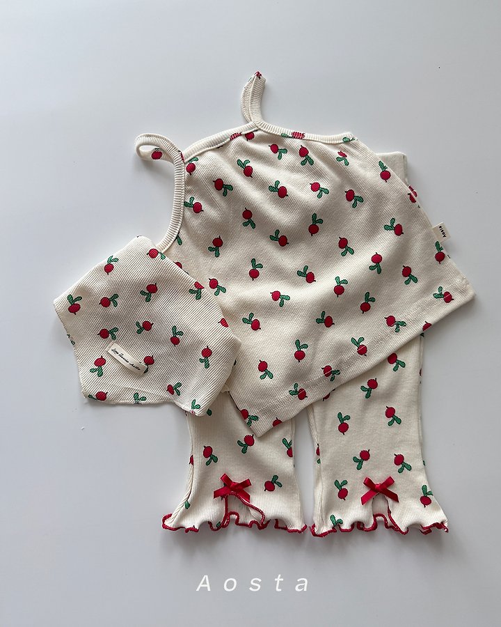 Aosta - Korean Baby Fashion - #onlinebabyboutique - Ribbed Strap Sleeveless - 7