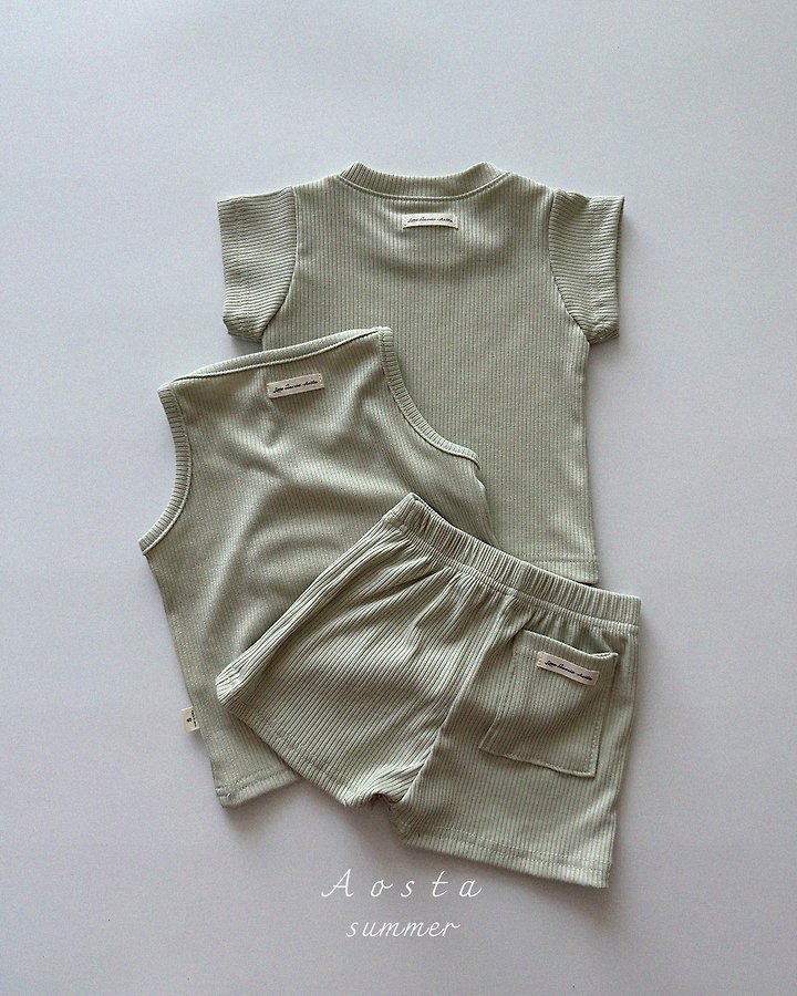 Aosta - Korean Baby Fashion - #onlinebabyshop - Everyday Sleeveless Tee - 12