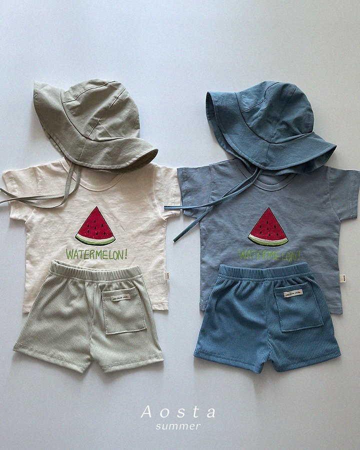 Aosta - Korean Baby Fashion - #onlinebabyshop - Watermelon Tee - 5