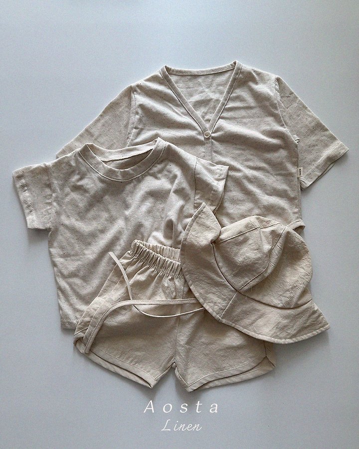 Aosta - Korean Baby Fashion - #onlinebabyshop - Linen Cardigan - 11