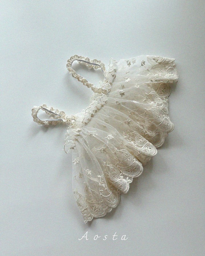Aosta - Korean Baby Fashion - #onlinebabyshop - Lace Strap Bustier - 3