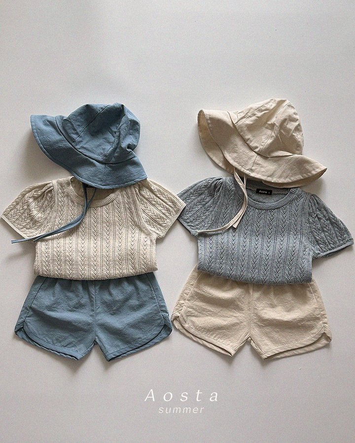 Aosta - Korean Baby Fashion - #onlinebabyshop - Nick Eyelet Tee - 12
