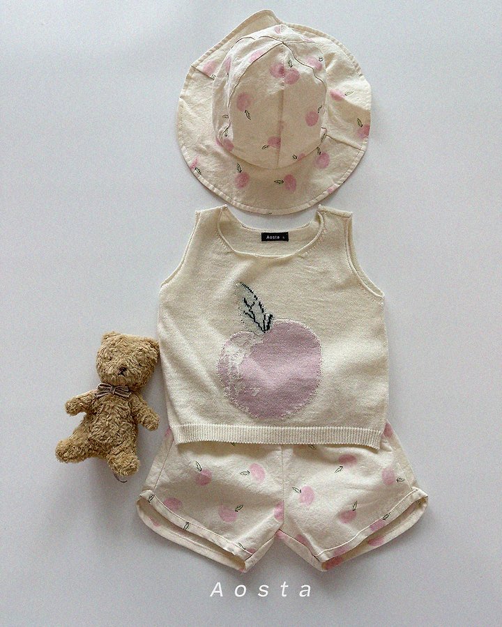 Aosta - Korean Baby Fashion - #onlinebabyshop - Knit Fruit Vest - 10