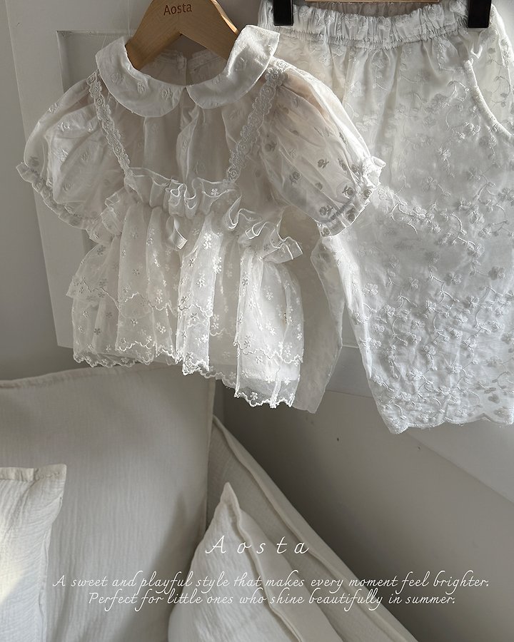 Aosta - Korean Baby Fashion - #smilingbaby - Lace Simple Vest - 7