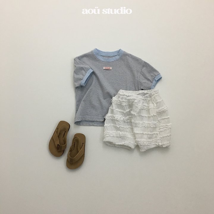 Aou Studio - Korean Baby Fashion - #babyboutique - Mini Stripe Tee - 8