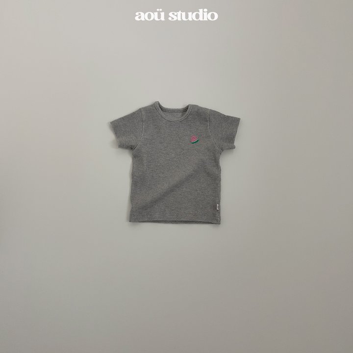 Aou Studio - Korean Baby Fashion - #babyboutique - Watermelon Rib Tee - 5