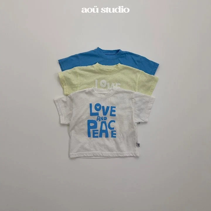 Aou Studio - Korean Baby Fashion - #babyboutique - Love & Peace Tee