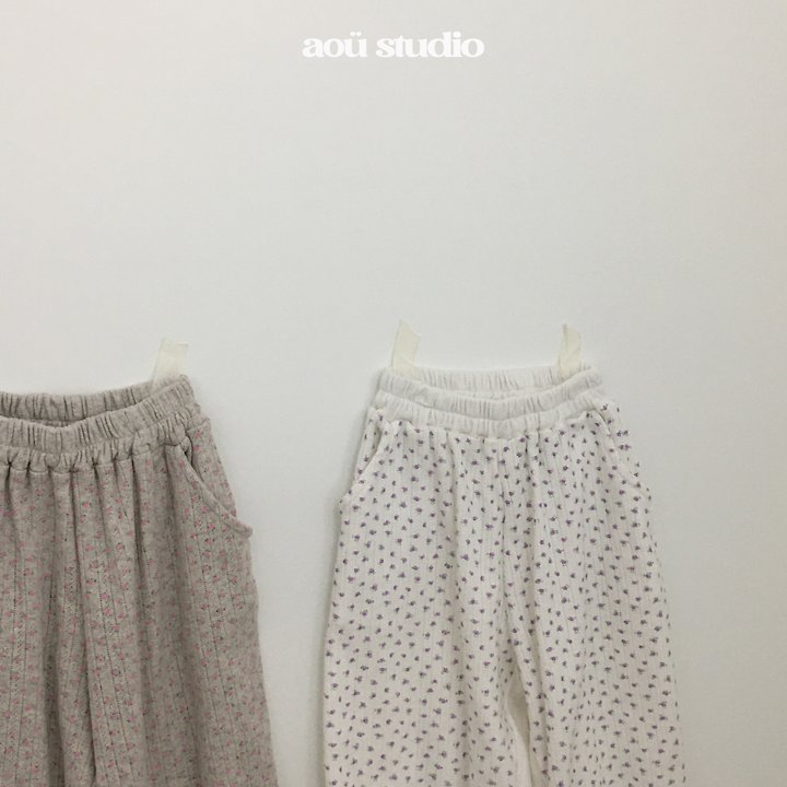 Aou Studio - Korean Baby Fashion - #babyboutiqueclothing - Rose Jogger Pants - 11