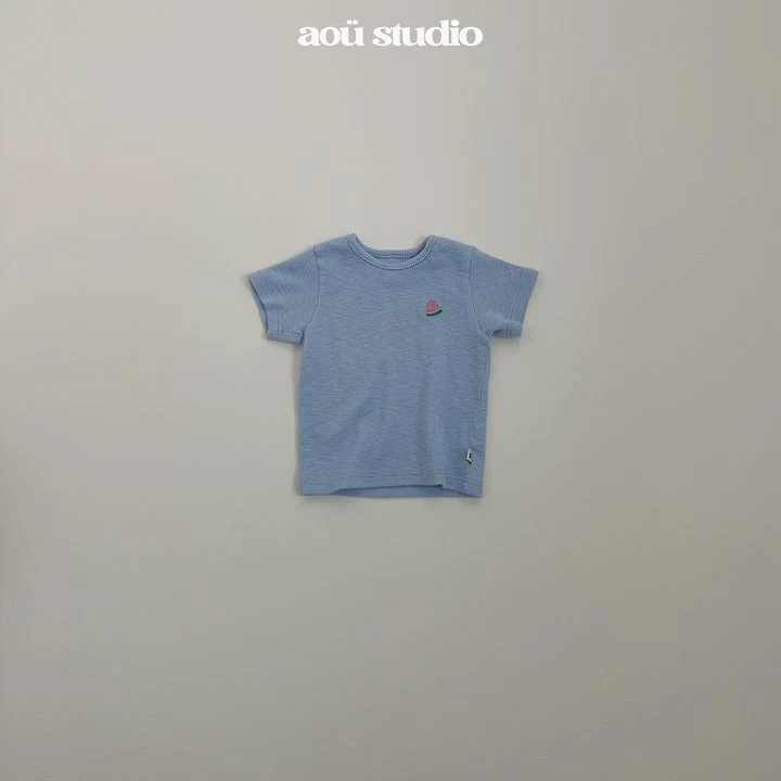 Aou Studio - Korean Baby Fashion - #babyboutiqueclothing - Watermelon Rib Tee - 6