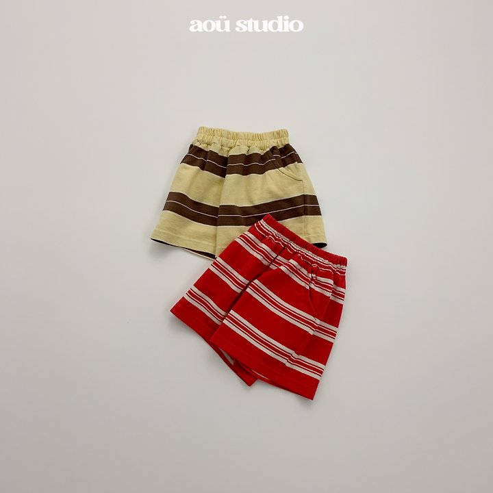 Aou Studio - Korean Baby Fashion - #babyboutique - Nori Stripe Set - 4