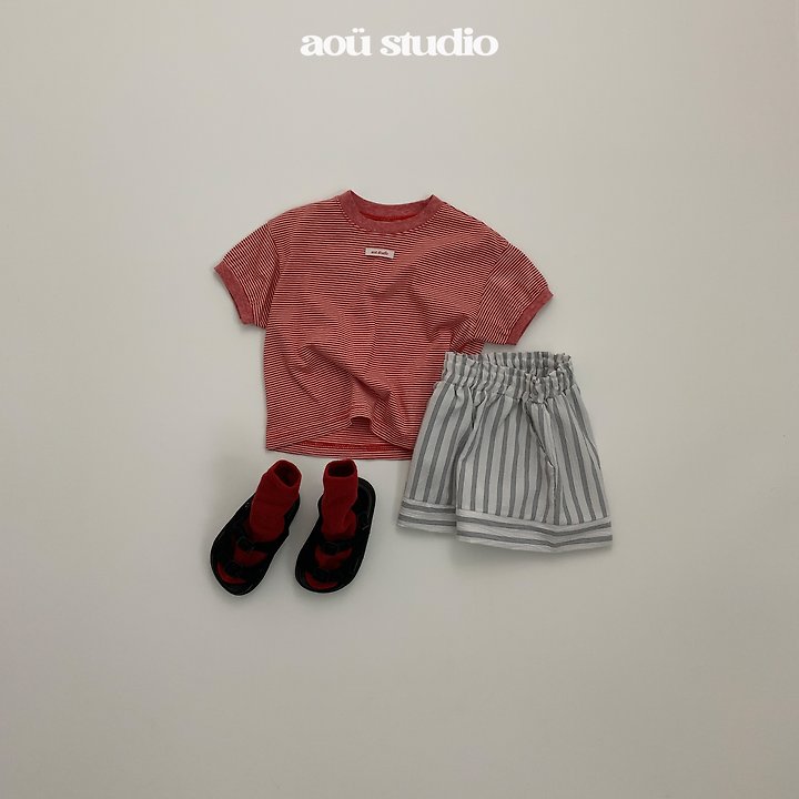 Aou Studio - Korean Baby Fashion - #babyclothing - Mini Stripe Tee - 10