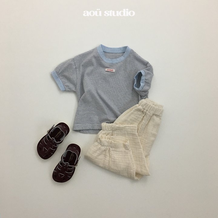 Aou Studio - Korean Baby Fashion - #babyfashion - Mini Stripe Tee - 11