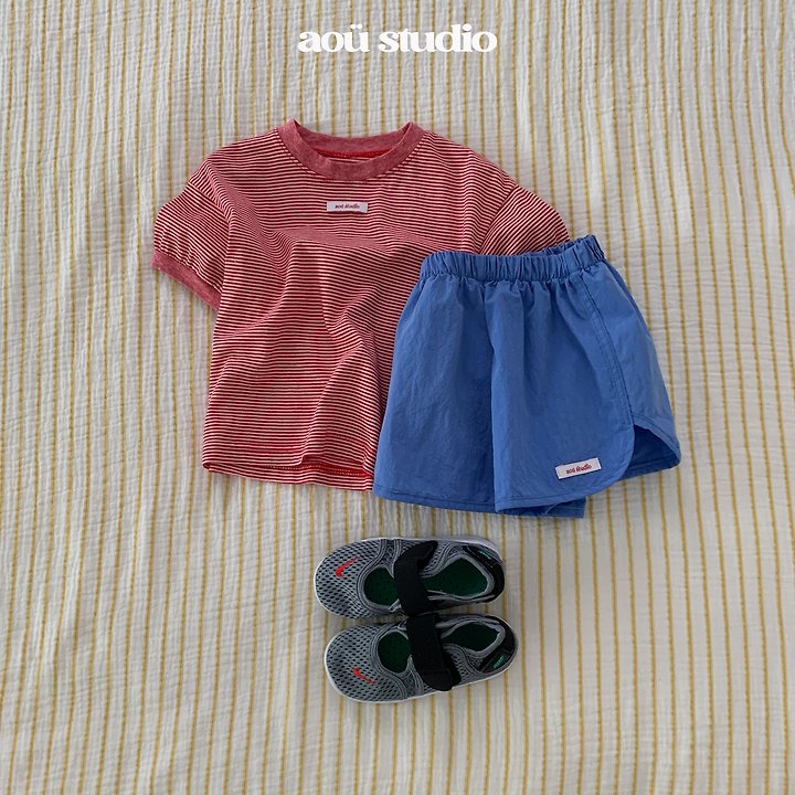 Aou Studio - Korean Baby Fashion - #babyfever - Mini Stripe Tee - 12