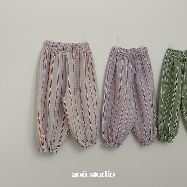 Aou Studio - Korean Baby Fashion - #babyfever - Hie Stripe Jogger Pants