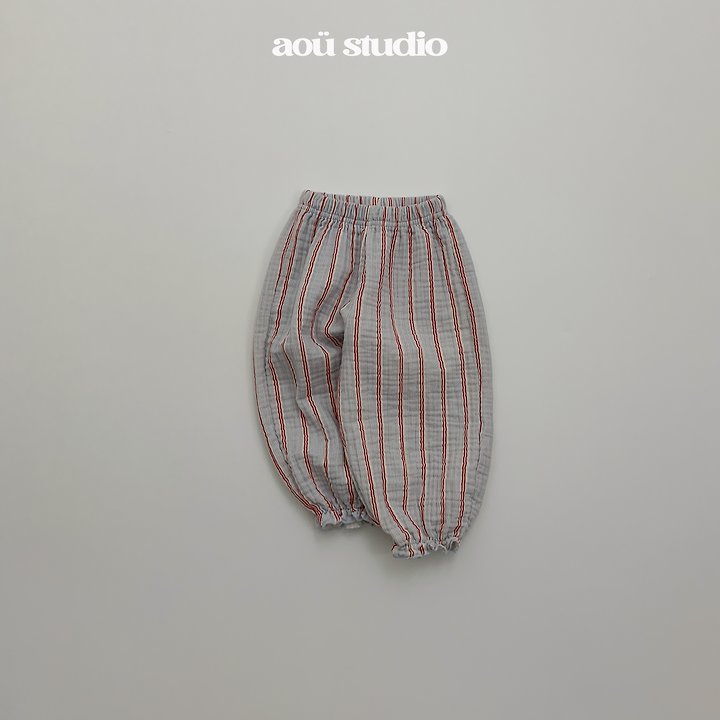 Aou Studio - Korean Baby Fashion - #babylifestyle - Hie Stripe Jogger Pants - 4