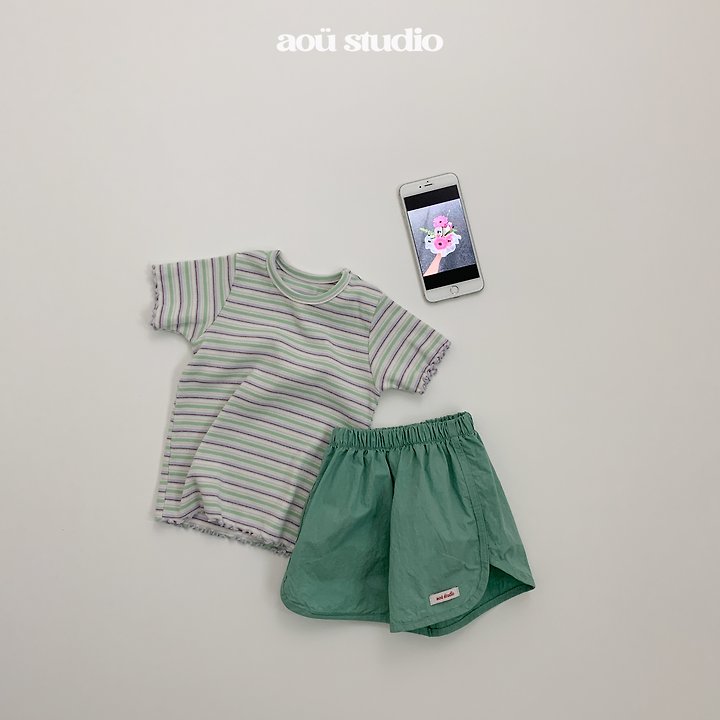 Aou Studio - Korean Baby Fashion - #babyootd - Soda Frill Tee - 7
