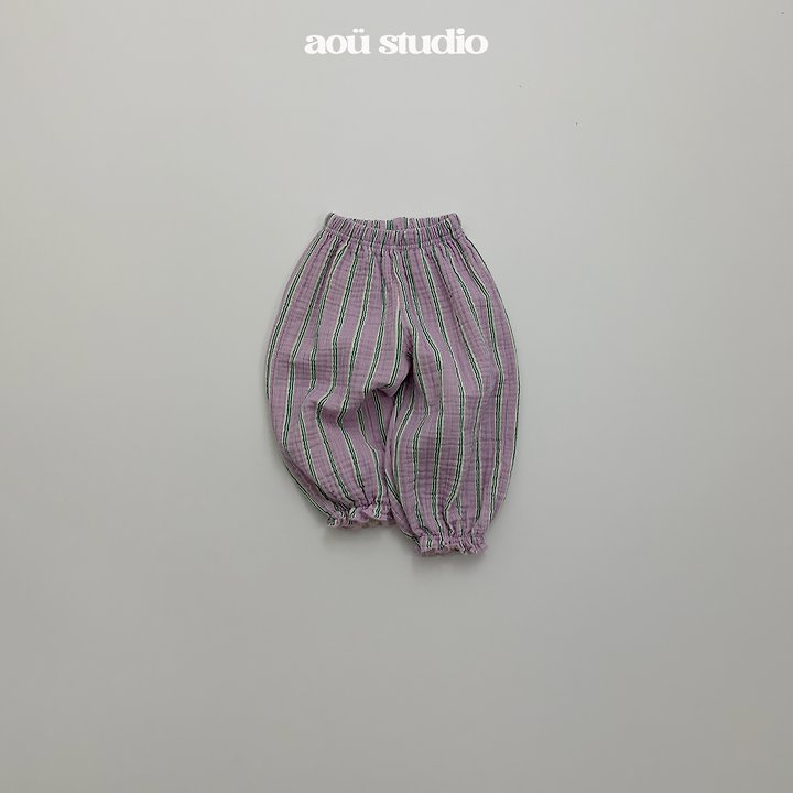 Aou Studio - Korean Baby Fashion - #babyootd - Hie Stripe Jogger Pants - 5