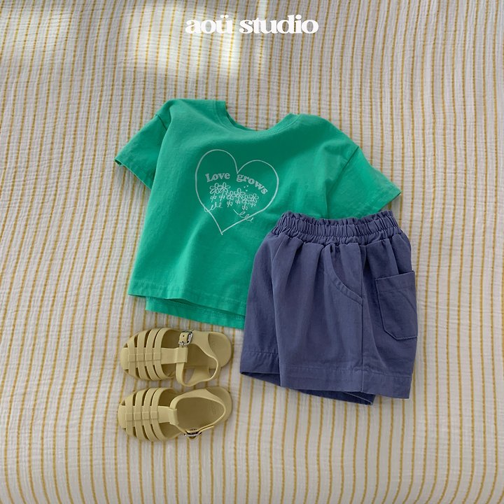 Aou Studio - Korean Baby Fashion - #babyoutfit - Grow Tee - 11