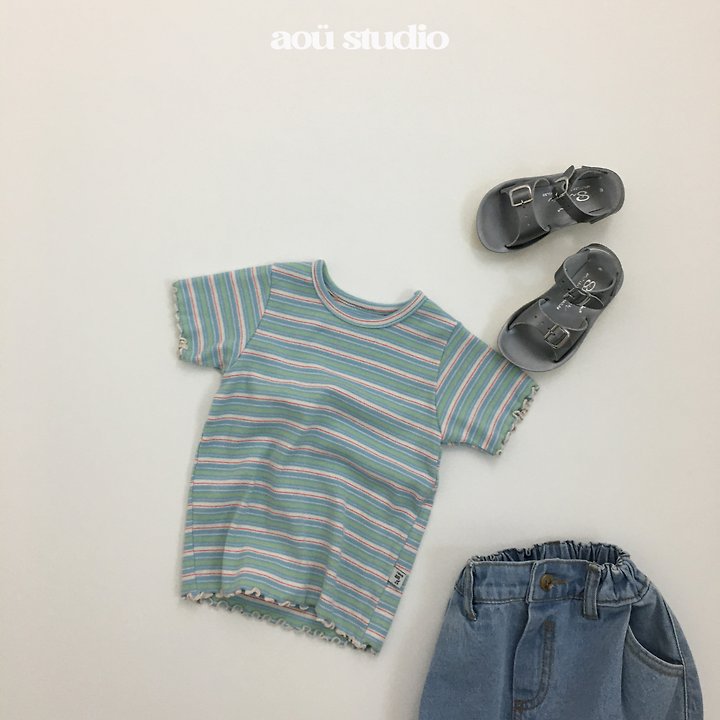 Aou Studio - Korean Baby Fashion - #babyoutfit - Soda Frill Tee - 8