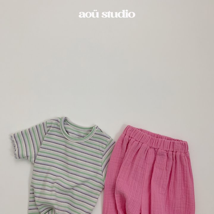 Aou Studio - Korean Baby Fashion - #babyoutfit - Soda Frill Tee - 9
