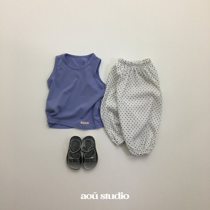Aou Studio - Korean Baby Fashion - #babyoutfit - Dot Set - 8