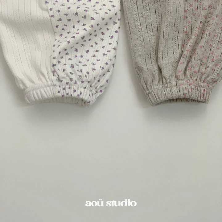 Aou Studio - Korean Baby Fashion - #babyoutfit - Rose Jogger Pants - 5