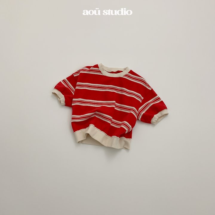 Aou Studio - Korean Baby Fashion - #babyoutfit - Nori Stripe Set - 12