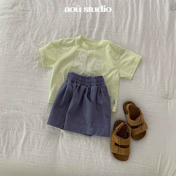 Aou Studio - Korean Baby Fashion - #babyoutfit - Love & Peace Tee - 11